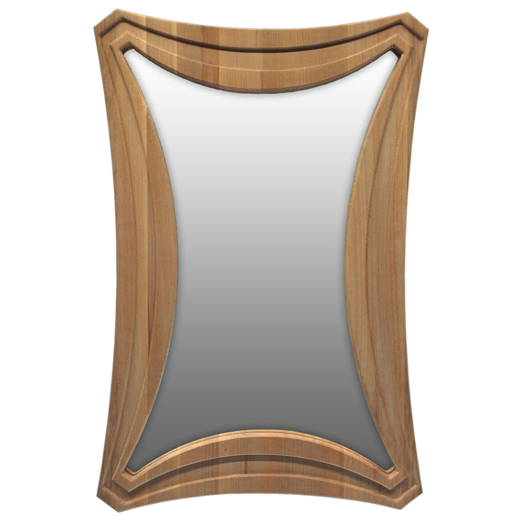 Зеркало настенное в деревянной раме G4