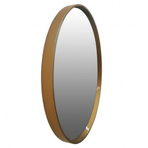 Круглое зеркало в латунной раме