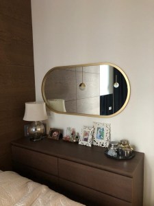 Овальное зеркало Латунь