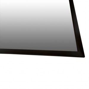Зеркало прямоугольной формы в черной раме под металл лофт